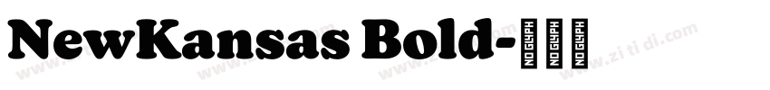 NewKansas Bold字体转换